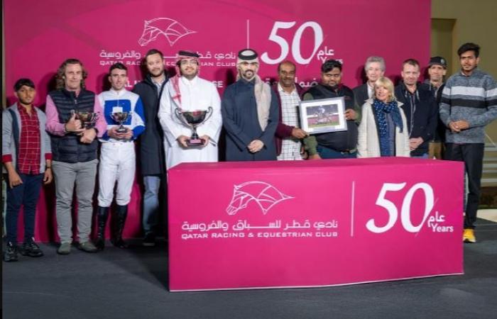 الفرس ليدي دي فاوست تفوز بلقب كأس عذبة للخيل العربية الأصيلة