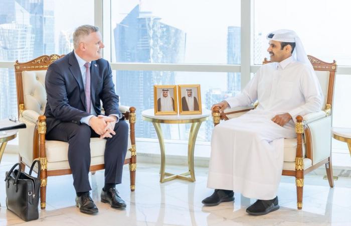 وزير الدولة لشؤون الطاقة يجتمع مع وزير البيئة والمناخ والطاقة السلوفيني