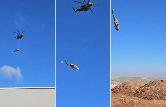 بالفيديو| سقوط مروحية للاحتلال الإسرائيلي بالضفة الغربية