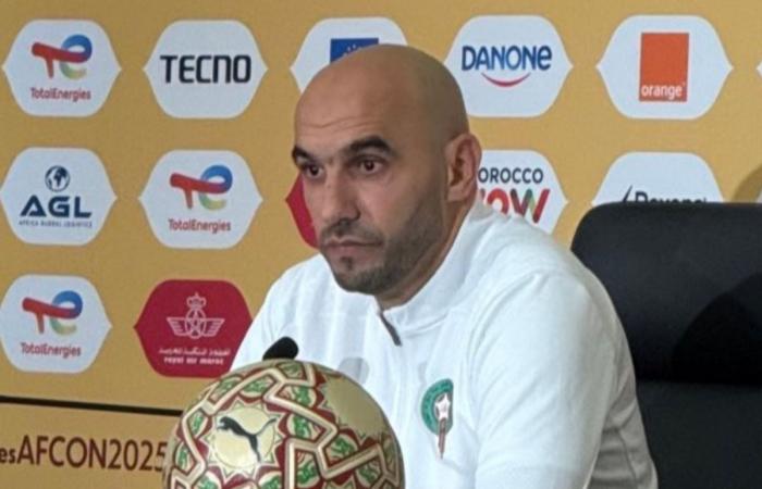 الركراكي: أقول للسنغال لسنا في دورتموند أو البايرين نحن في المغرب والفوز صعب جداً