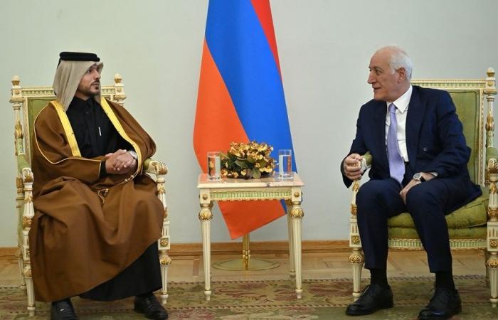 رئيس أرمينيا يتسلم أوراق اعتماد سفير دولة قطر