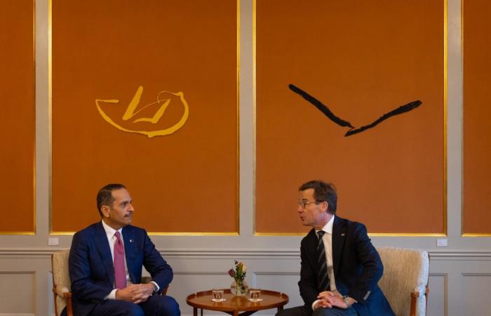 رئيس وزراء السويد يستقبل رئيس مجلس الوزراء وزير الخارجية