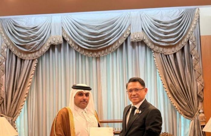  الخارجية التايلاندية تتسلم نسخة من أوراق اعتماد سفير دولة قطر