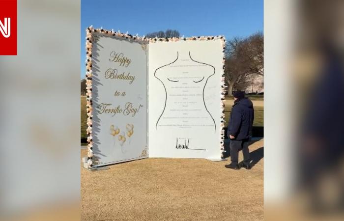 متابعة: ظهور نسخة عملاقة من رسالة مزعومة بعثها ترامب إلى إبستين بيوم ميلاده