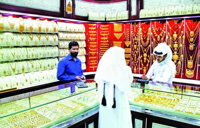  ارتفاع سعر الذهب بالسوق القطرية 4.34 في المئة خلال الأسبوع الجاري