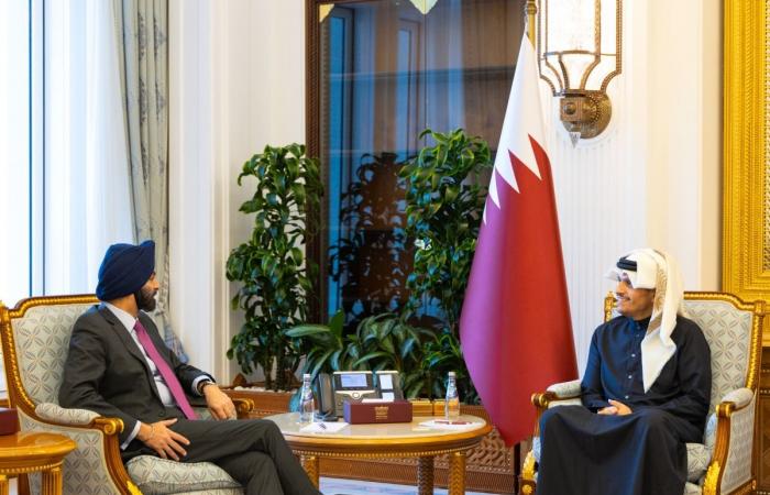 رئيس مجلس الوزراء وزير الخارجية يستقبل رئيس مجموعة البنك الدولي