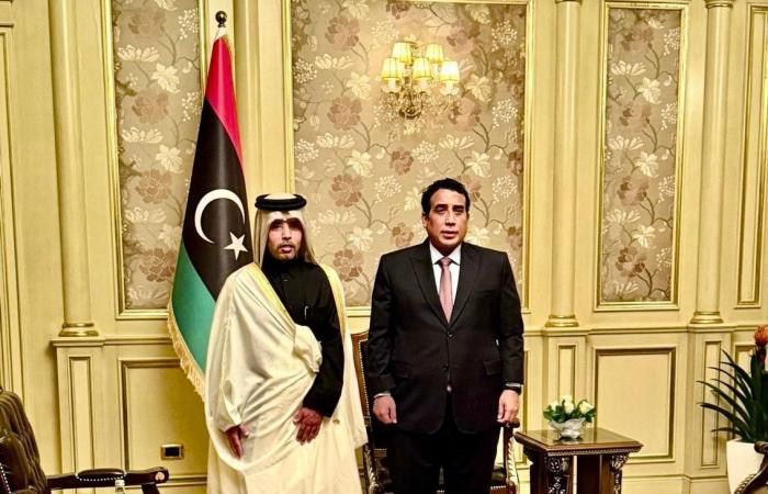 رئيس المجلس الرئاسي الليبي يجتمع مع سفير قطر