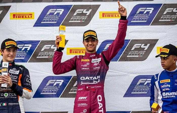 القطري بدر السليطي يحرز المركز الأول في السباق الثاني لبطولة الإمارات للفورمولا 4