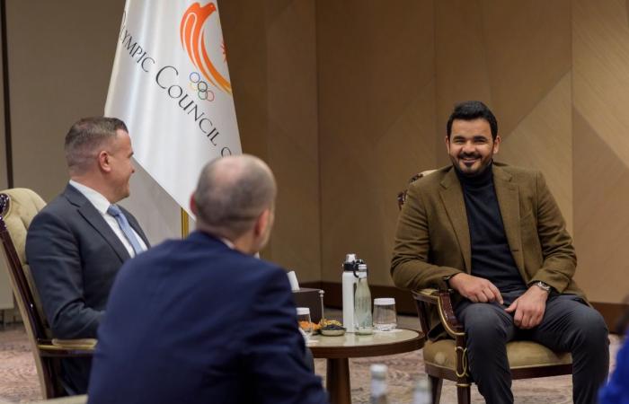 الشيخ جوعان يلتقي عدداً من قيادات الحركة الأولمبية الدولية ويحضر حفل عشاء المجلس الأولمبي الآسيوي