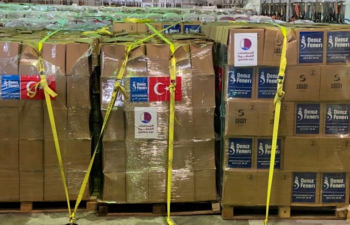 وصول سفينة مساعدات إنسانية إلى السودان ضمن الجهود المشتركة لدولة قطر وتركيا