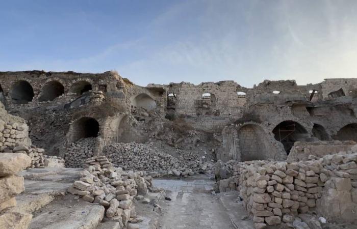 سوق
      حلب
      التاريخية
      تنفض
      غبار
      الحرب
      والزلزال
      ببطء