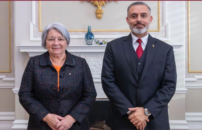 الحاكمة العامة لكندا تجتمع مع سفير قطر