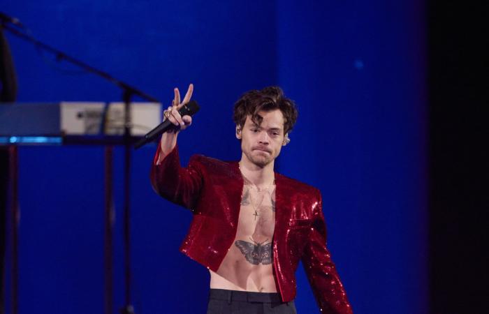 هاري ستايلز يكسر قواعد الموضة بحذاء باليه نسائي في حفل جوائز الغرامي