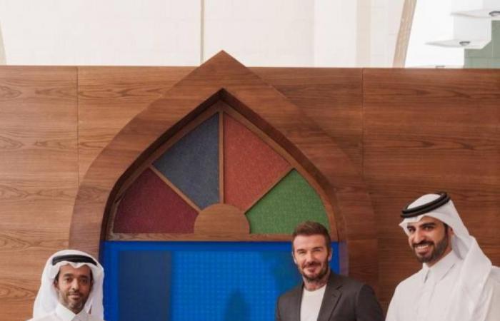 ديفيد بيكهام يزور «مقهى آرت بازل»