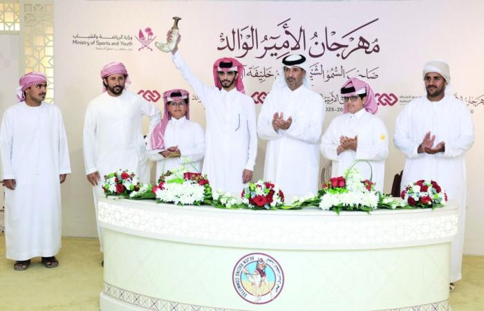 6 رموز فضية للجذاع في سابع أيام مهرجان الأمير الوالد للهجن