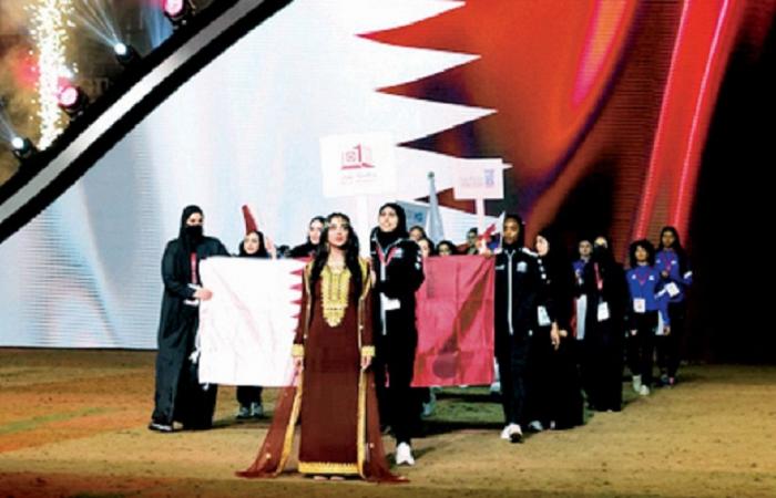 افتتاح باهر للدورة الرياضية الخليجية الثانية لطالبات الجامعات ومؤسسات التعليم العالي