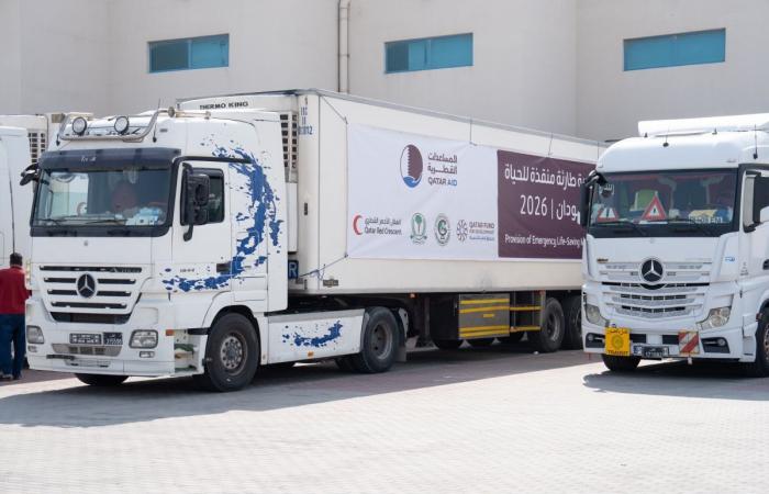  صندوق قطر للتنمية والهلال الأحمر القطري يطلقان جسرا بريا لتوفير الأدوية إلى السودان