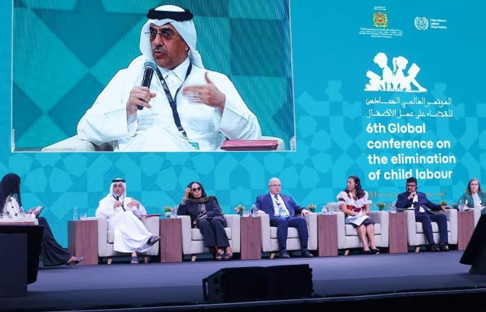 وزير العمل يشارك في الجلسة الوزارية ضمن المؤتمر العالمي للقضاء على عمل الأطفال