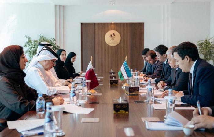  جولة مشاورات سياسية بين دولة قطر وجمهورية أوزبكستان