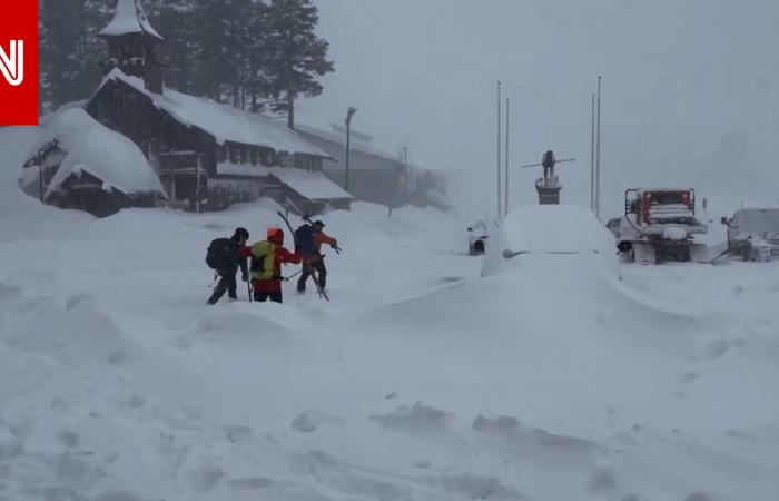 متابعة: فقدان عدد من المتزلجين بعد انهيار ثلجي مفاجئ بكاليفورنيا.. إليكم ما حدث