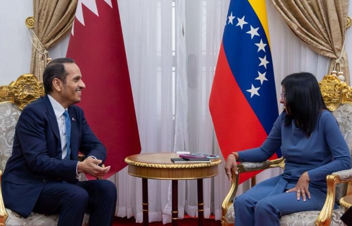 رئيسة جمهورية فنزويلا البوليفارية بالإنابة تستقبل رئيس مجلس الوزراء وزير الخارجية