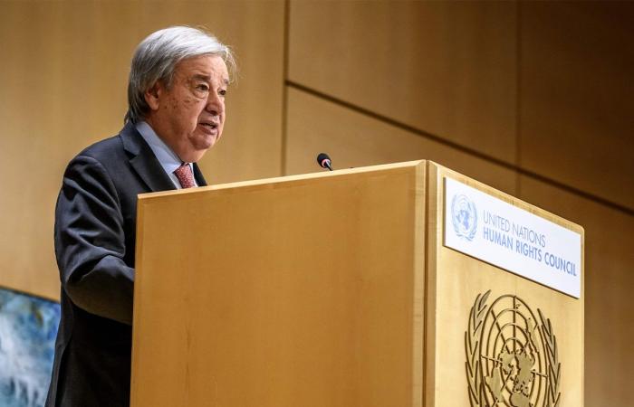 الأمين العام للأمم المتحدة يؤكد أن حقوق الإنسان ‌تنتهك في شتى أنحاء العالم