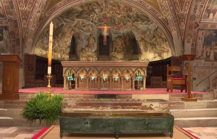 عرض رفات القديس فرنسيس الأسيزي للجمهور لأول مرة منذ 800 عام