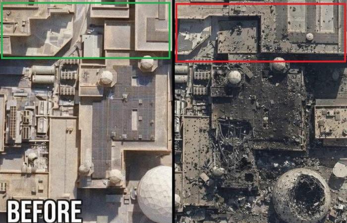 "تدمير رادار أمريكي بقاعدة العديد في قطر".. ما صحة الصورة المتداولة؟