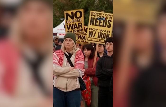 احتجاجات في مختلف أنحاء أمريكا ضد الحرب على إيران