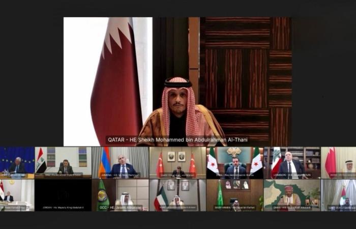 قطر تشارك في قمة مجلس التعاون و5 دول عربية وتركيا وأرمينيا والاتحاد الأوروبي بشأن تطورات المنطقة
