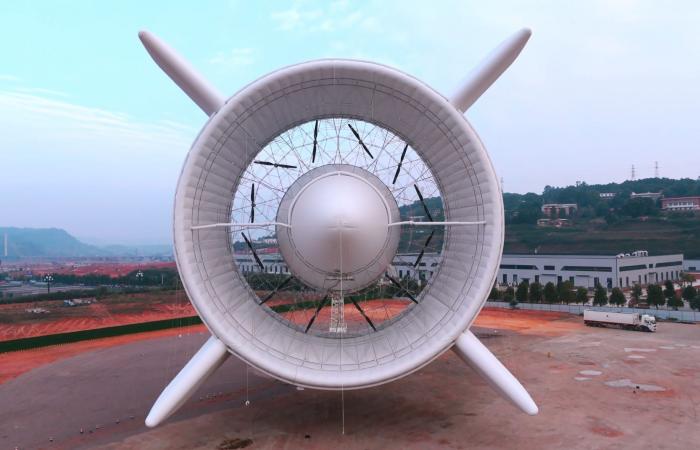 الصين تختبر توربينات رياح عملاقة طائرة في السماء