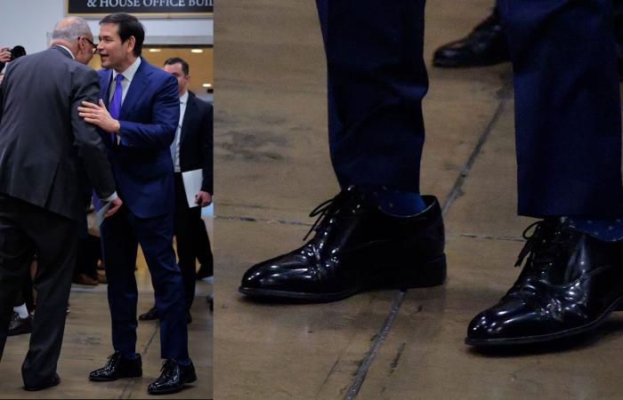 روبيو يتعرض لانتقادات لاذعة بسبب ارتدائه حذاءً كبيرًا.. لكن من اشتراه؟