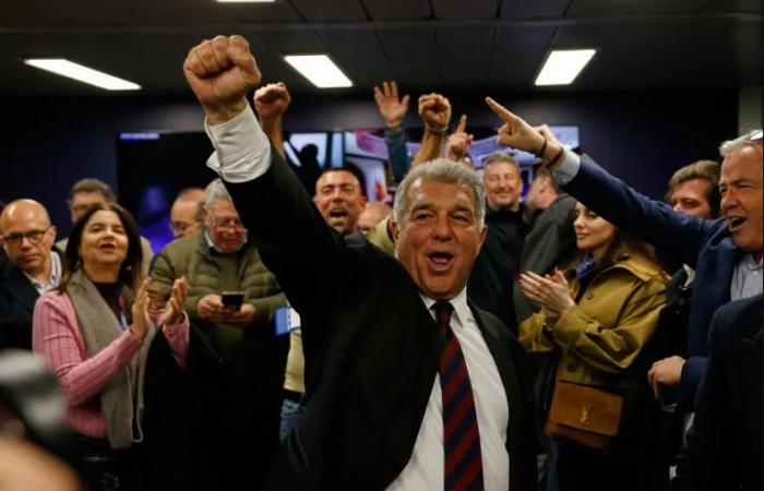 لابورتا رئيسا لبرشلونة لولاية رابعة بفوز كاسح على فونت