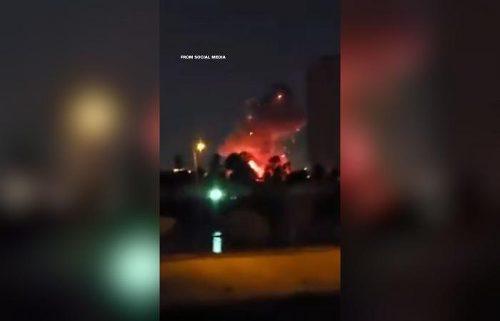 كاميرا ترصد لحظة إسقاط مقذوف قرب السفارة الأمريكية في بغداد