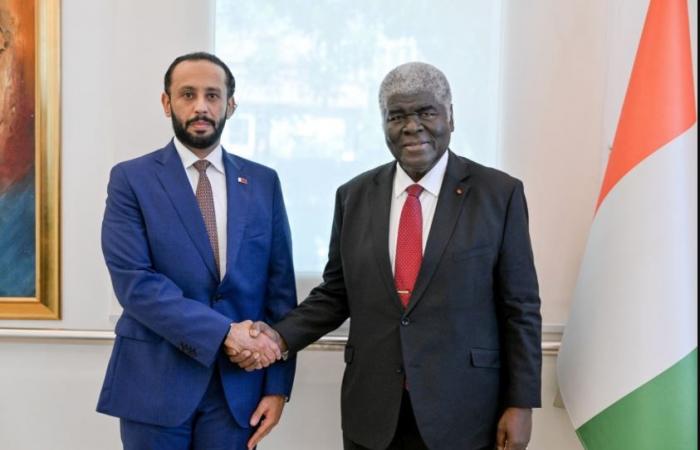  رئيس مجلس وزراء كوت ديفوار يجتمع مع سفير دولة قطر