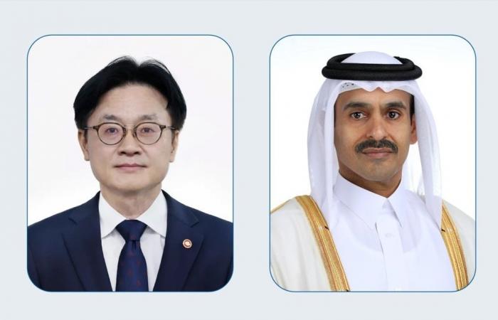 وزير الدولة لشؤون الطاقة يجتمع مع وزير التجارة والصناعة والموارد الكوري