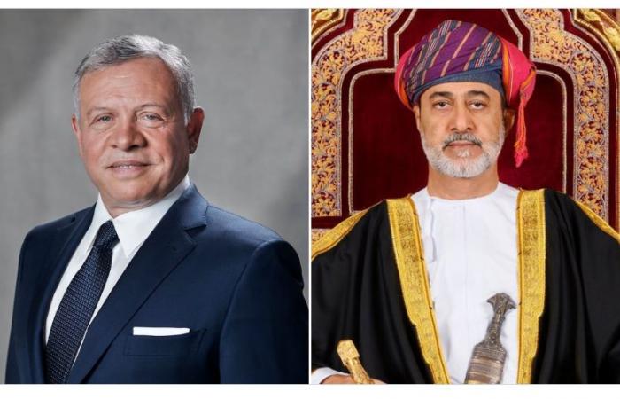 سلطان عمان والعاهل الأردني يبحثان هاتفياً مستجدات الأوضاع في المنطقة