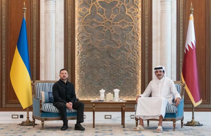 سمو الأمير والرئيس الأوكراني يبحثان تطورات الأوضاع الإقليمية والدولية