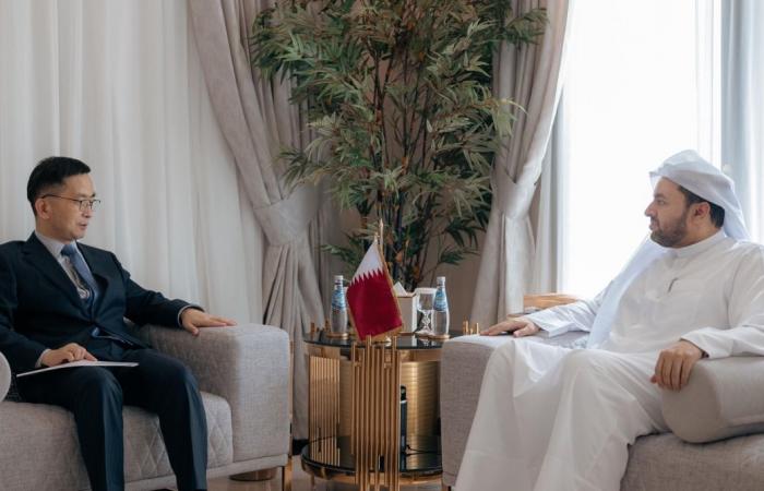 وزير الدولة بوزارة الخارجية يجتمع مع السفير الصيني