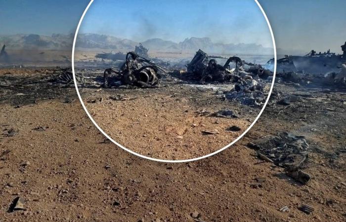 إعلام إيراني ينشر صورا لما يبدو حطام طائرة عقب عملية إنقاذ أمريكية