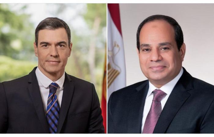 الرئيس المصري ورئيس الوزراء الإسباني يبحثان هاتفياً المستجدات الإقليمية والدولية