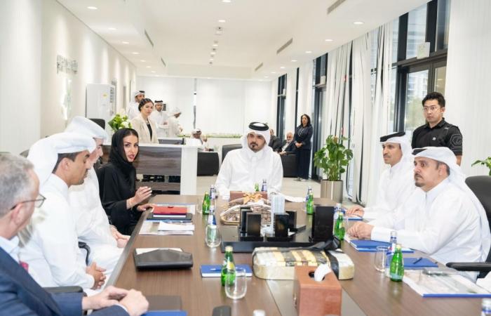 الشيخ جوعان يتفقد مشروع قرية الرياضيين الخاصة بدورة الألعاب الآسيوية – الدوحة 2030