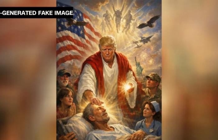 "أنا طبيب أعالج المرضى".. ترامب عن صورة أظهرته في هيئة المسيح