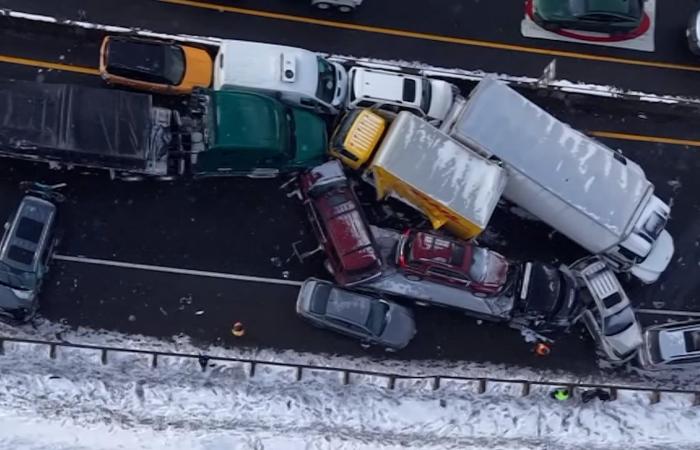 شمل 70 مركبة.. حادث تصادم ضخم على طريق سريع في كولورادو