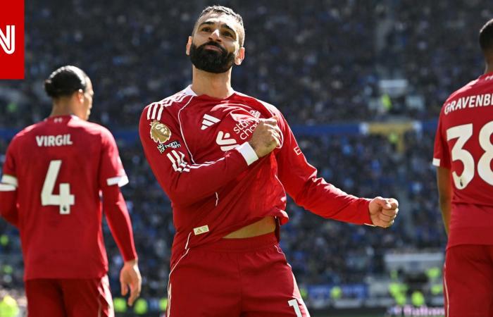 متابعة: بكلمتين.. ليفربول يعلق على هدف محمد صلاح أمام إيفرتون وتحقيقه لرقم قياسي