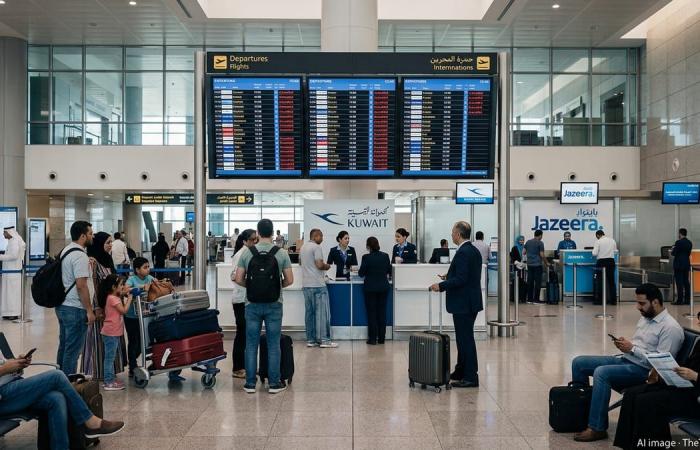 إعادة فتح الأجواء في مطار الكويت الدولي اعتبارا من اليوم