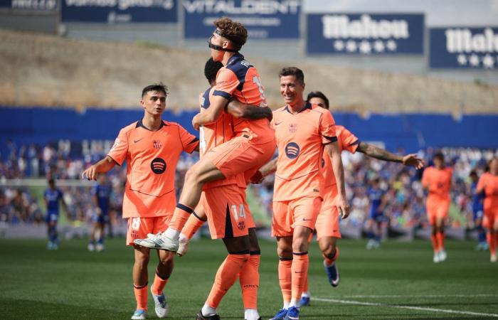 الدوري الإسباني: برشلونة يتخطى خيتافي بثنائية ويقترب من اللقب