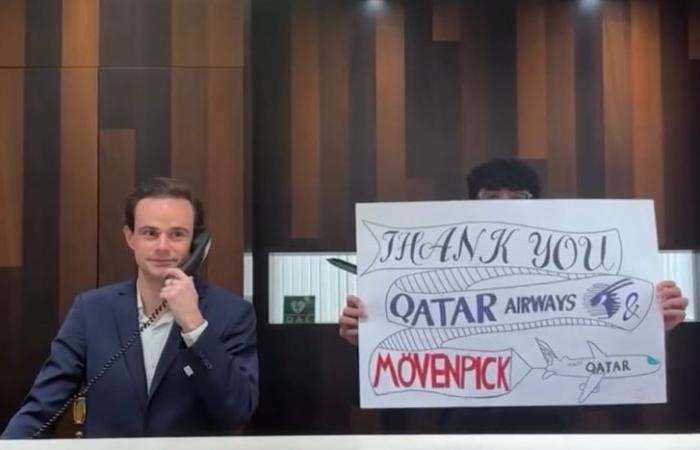 إشادة واسعة بالخطوط القطرية.. إقامة كاملة ووجبات لطلاب مدرسة كويتية عالقين بسويسرا لـ3 أسابيع (فيديو)