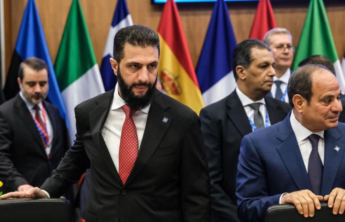 لقطات عبدالفتاح السيسي وأحمد الشرع باجتماع نيقوسيا تلاقي رواجا