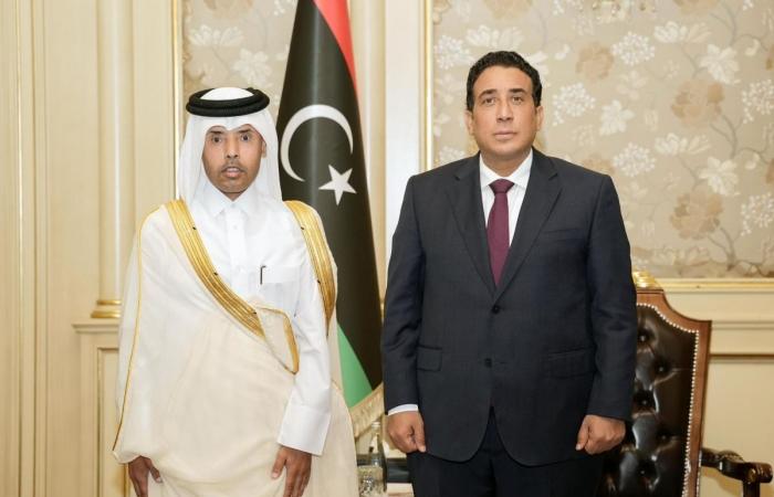 رئيس مجلس الرئاسة الليبي يجتمع مع سفير دولة قطر